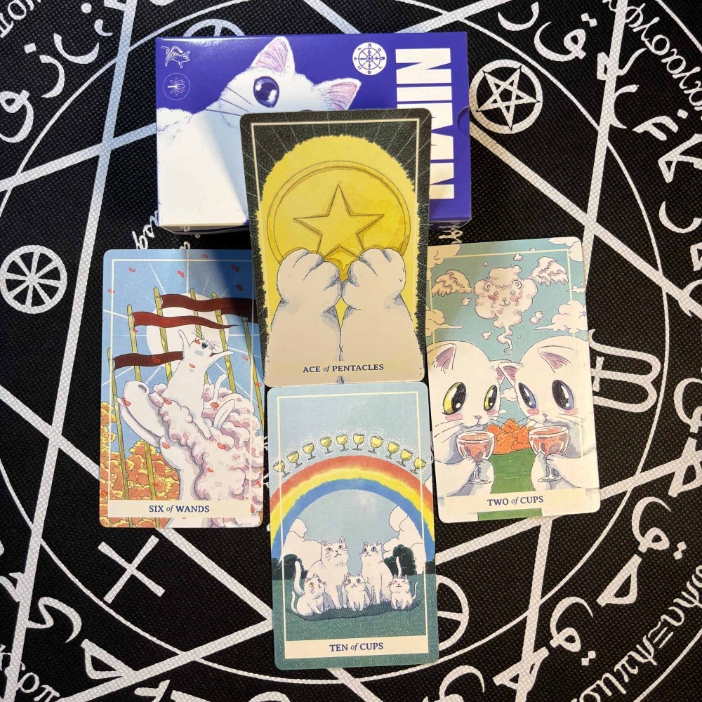 Игривая акварельная колода Тар – обзор и цена Tarot Cards Deck With Guidebook