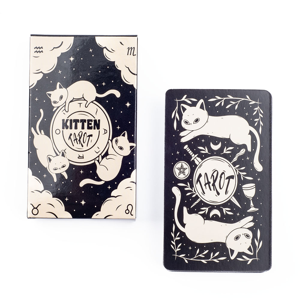 Колода Таро с котенком, 78 шт. – обзор и цена Tarot Cards Deck With Guidebook