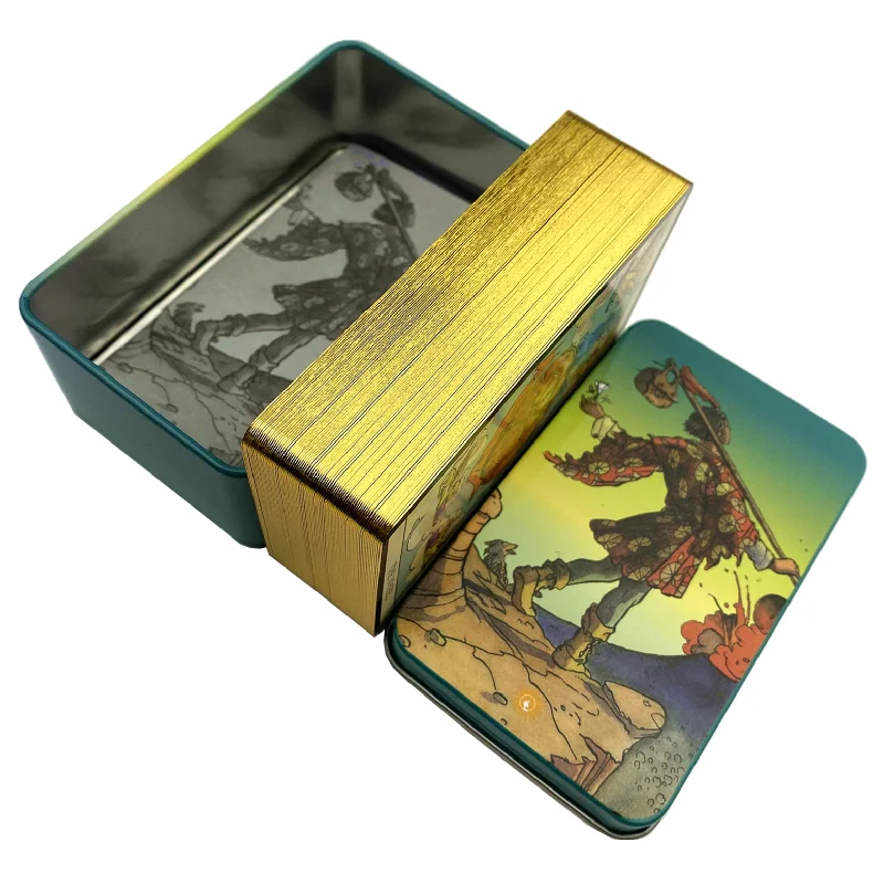 Металлическая коробка, позолоч – обзор и цена Tarot Cards Deck With Guidebook
