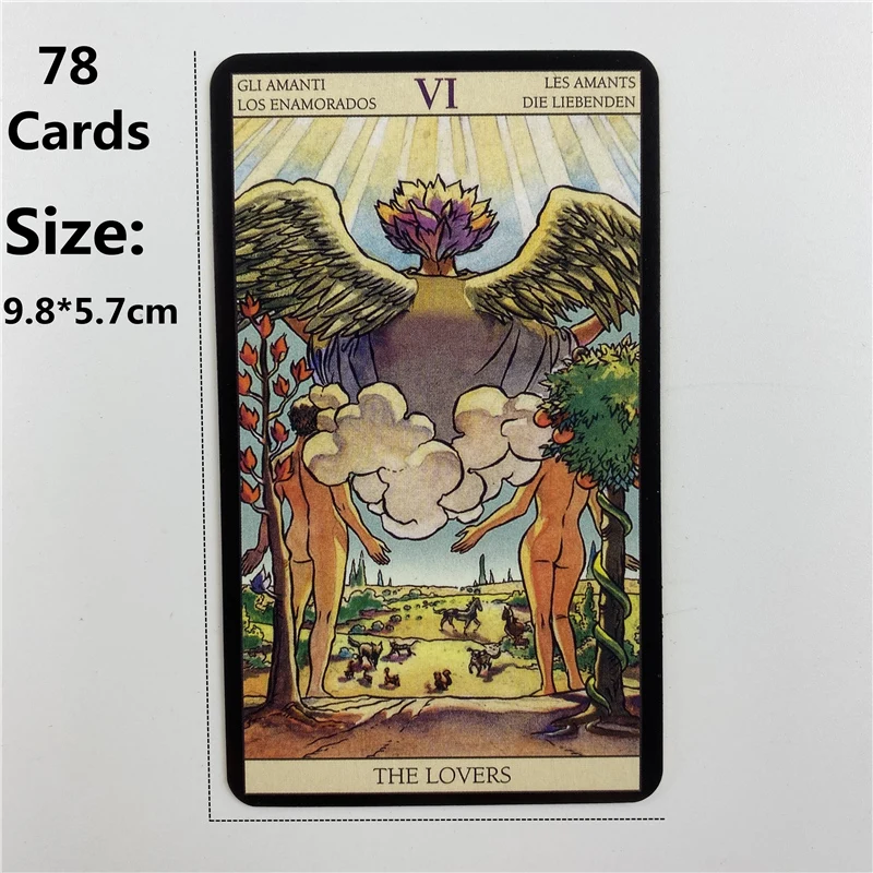 Металлическая коробка, позолоч – обзор и цена Tarot Cards Deck With Guidebook