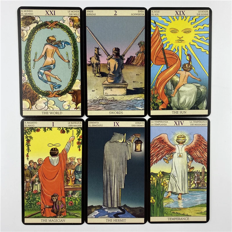 Металлическая коробка, позолоч – обзор и цена Tarot Cards Deck With Guidebook