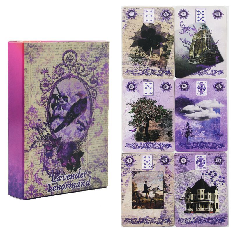 Колода карт Ленорман с лавандо – обзор и цена Tarot Cards Deck With Guidebook