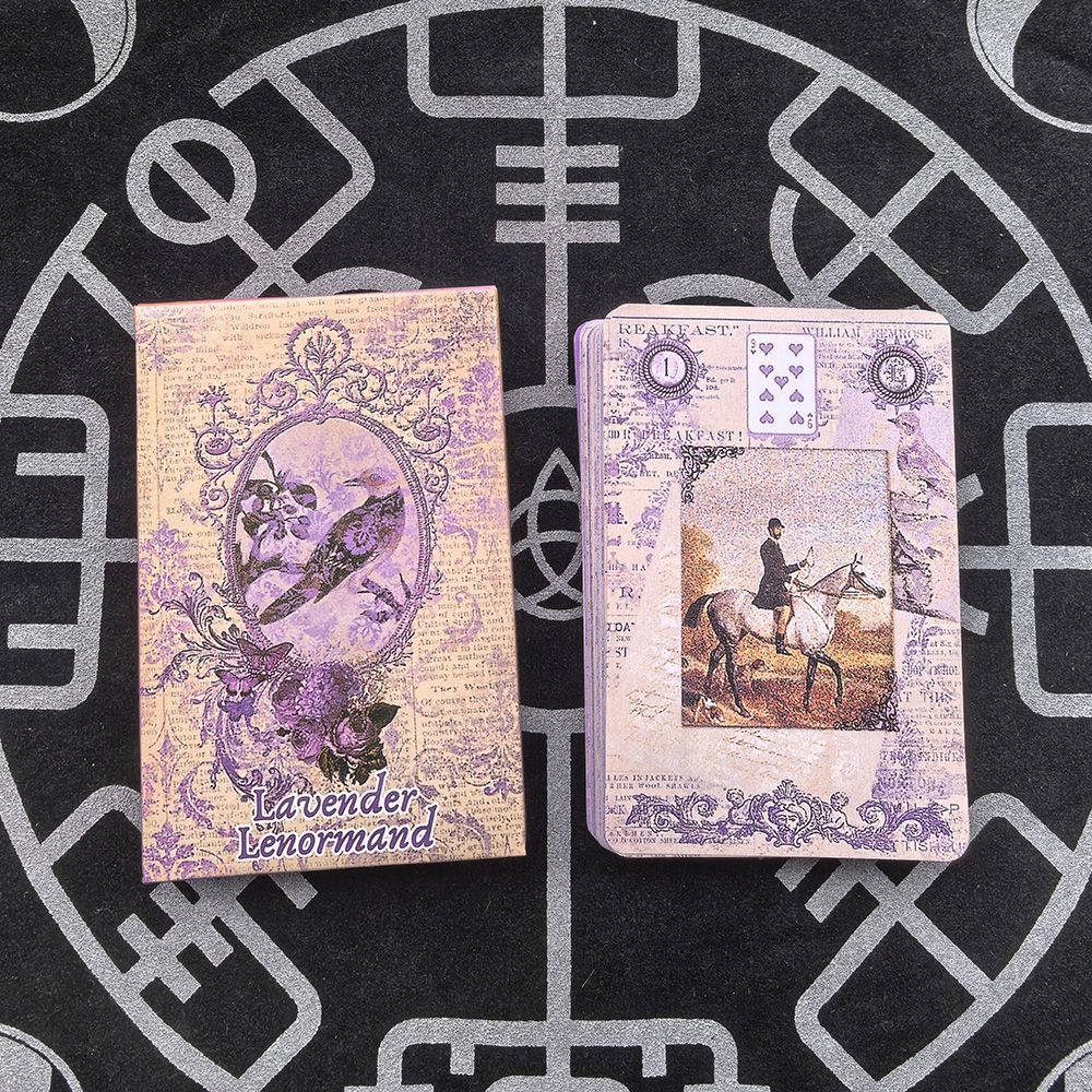 Колода карт Ленорман с лавандо – обзор и цена Tarot Cards Deck With Guidebook