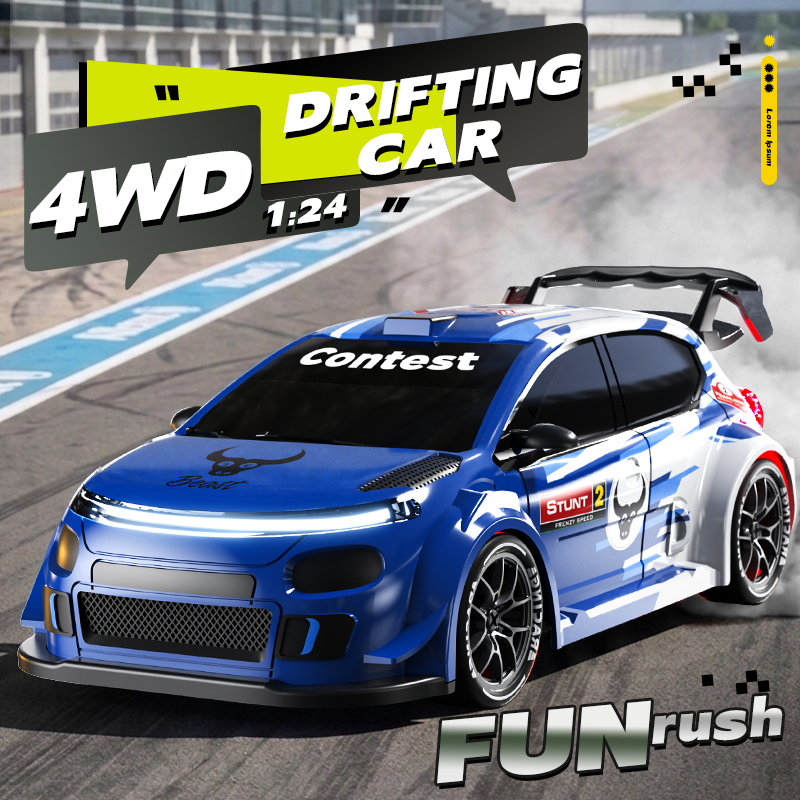 Радиоуправляемая дрифт-машина  – обзор и цена Rc Drift Car 1 24 Scale 4Wd