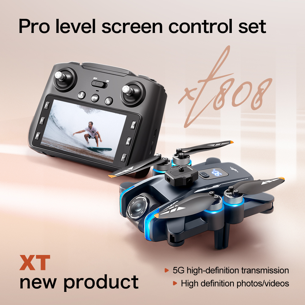 Оригинальный складной радиоупр – обзор и цена Fpv Brushless Rc Drone 4K