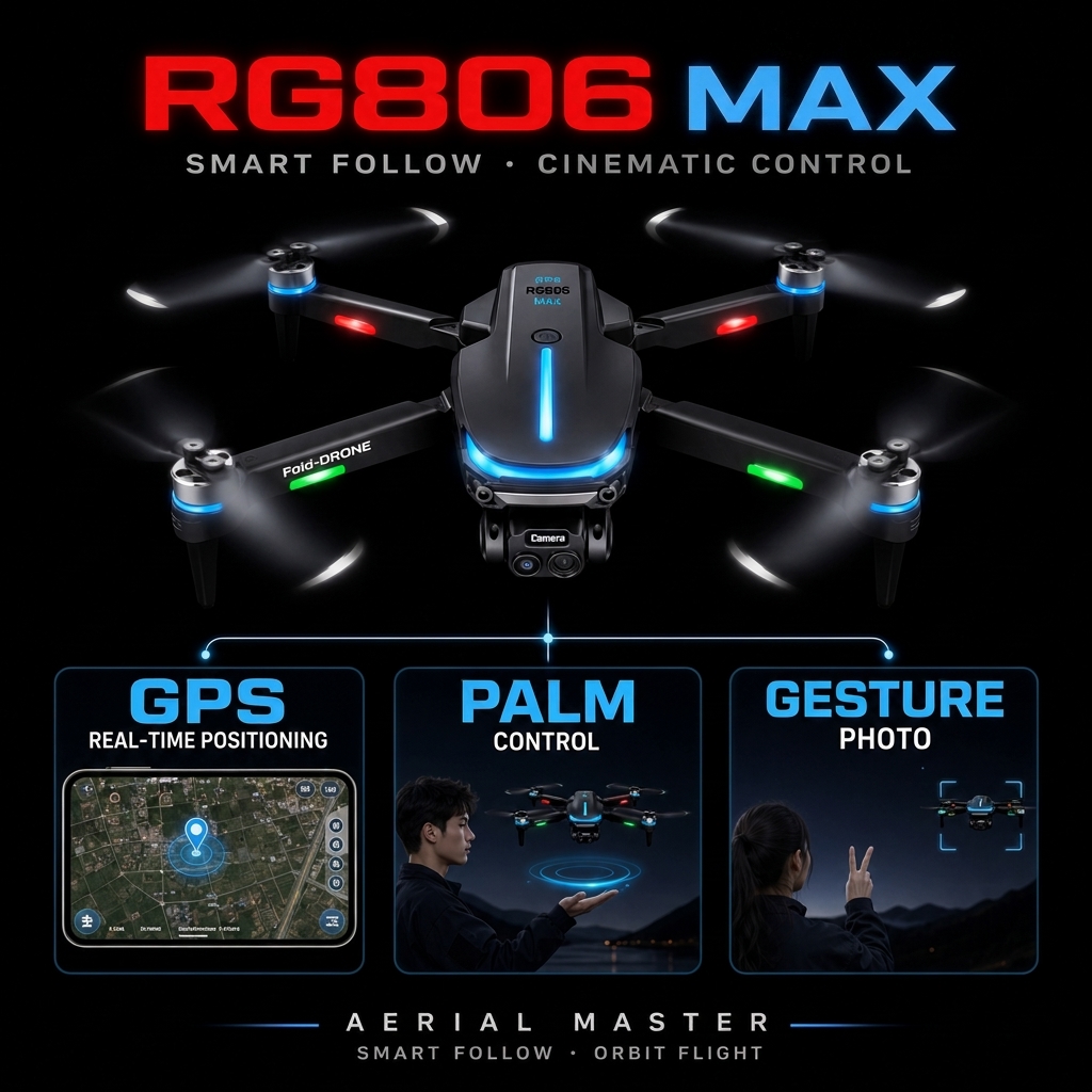 GPS-дрон с 4K-камерой, бесщето – обзор и цена Fpv Brushless Rc Drone 4K