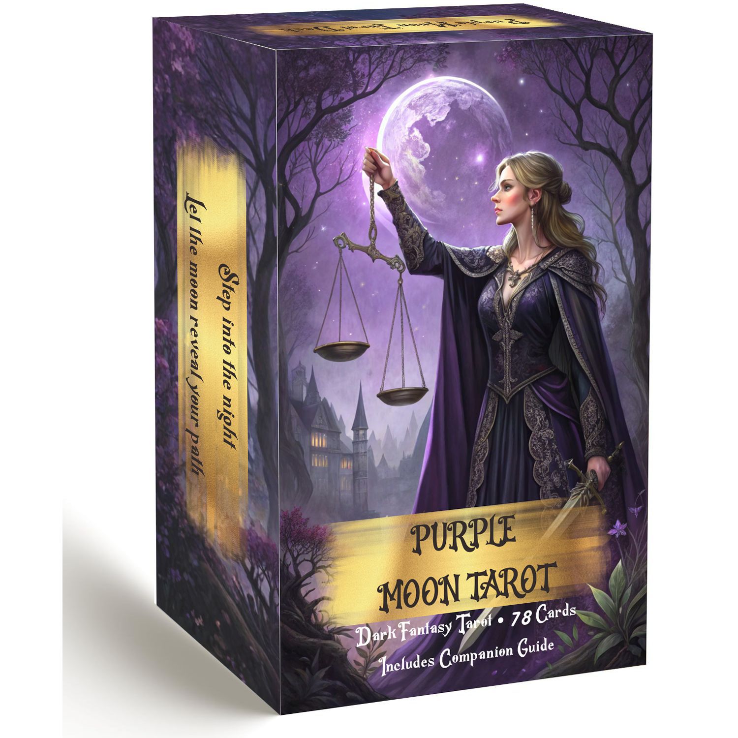 Колода карт Таро Purple Moon с – обзор и цена Tarot Cards Deck With Guidebook