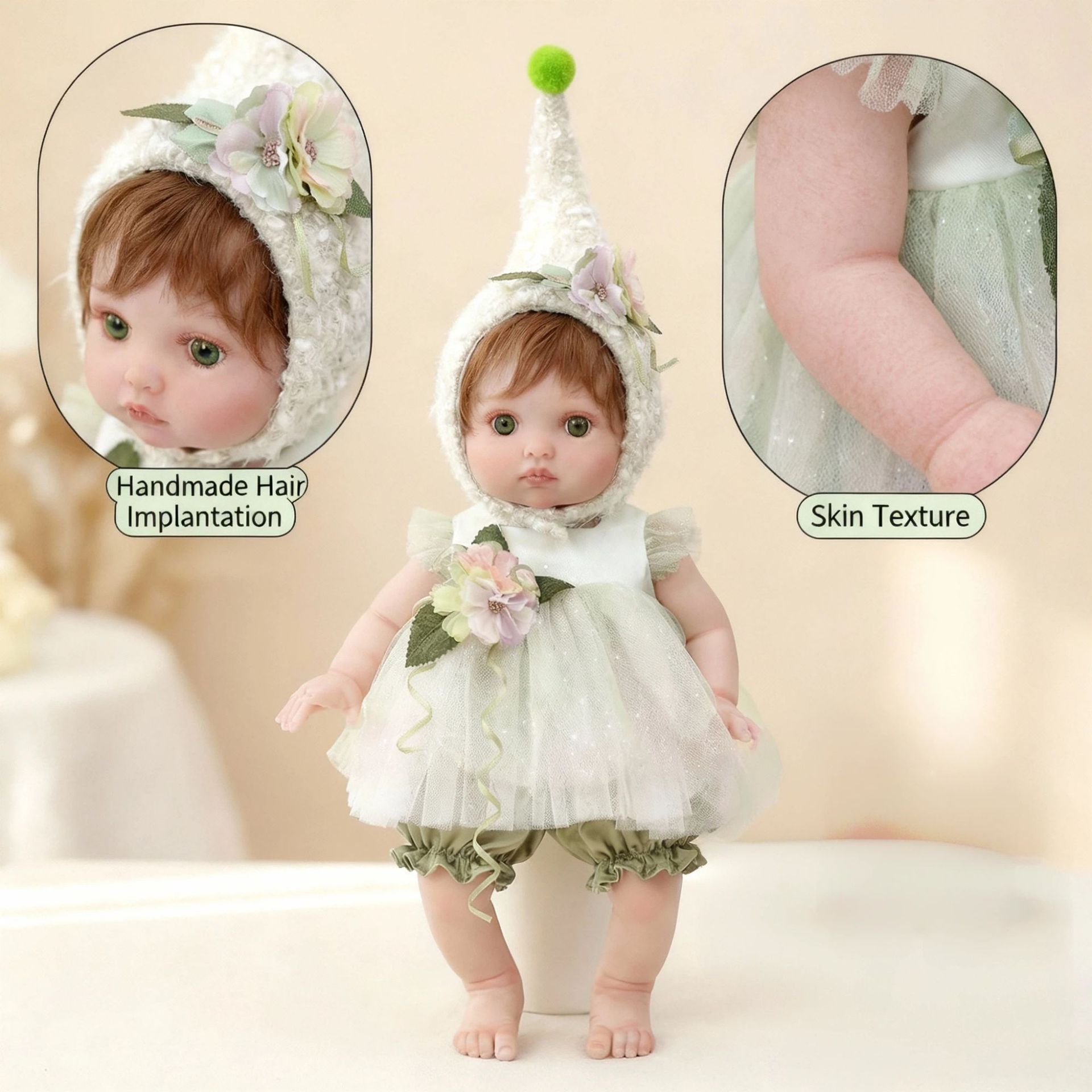 16-дюймовые реалистичные куклы – обзор и цена Reborn Baby Doll Silicone Realistic